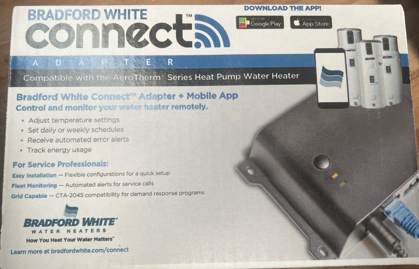 Bradford White Connect Adapter