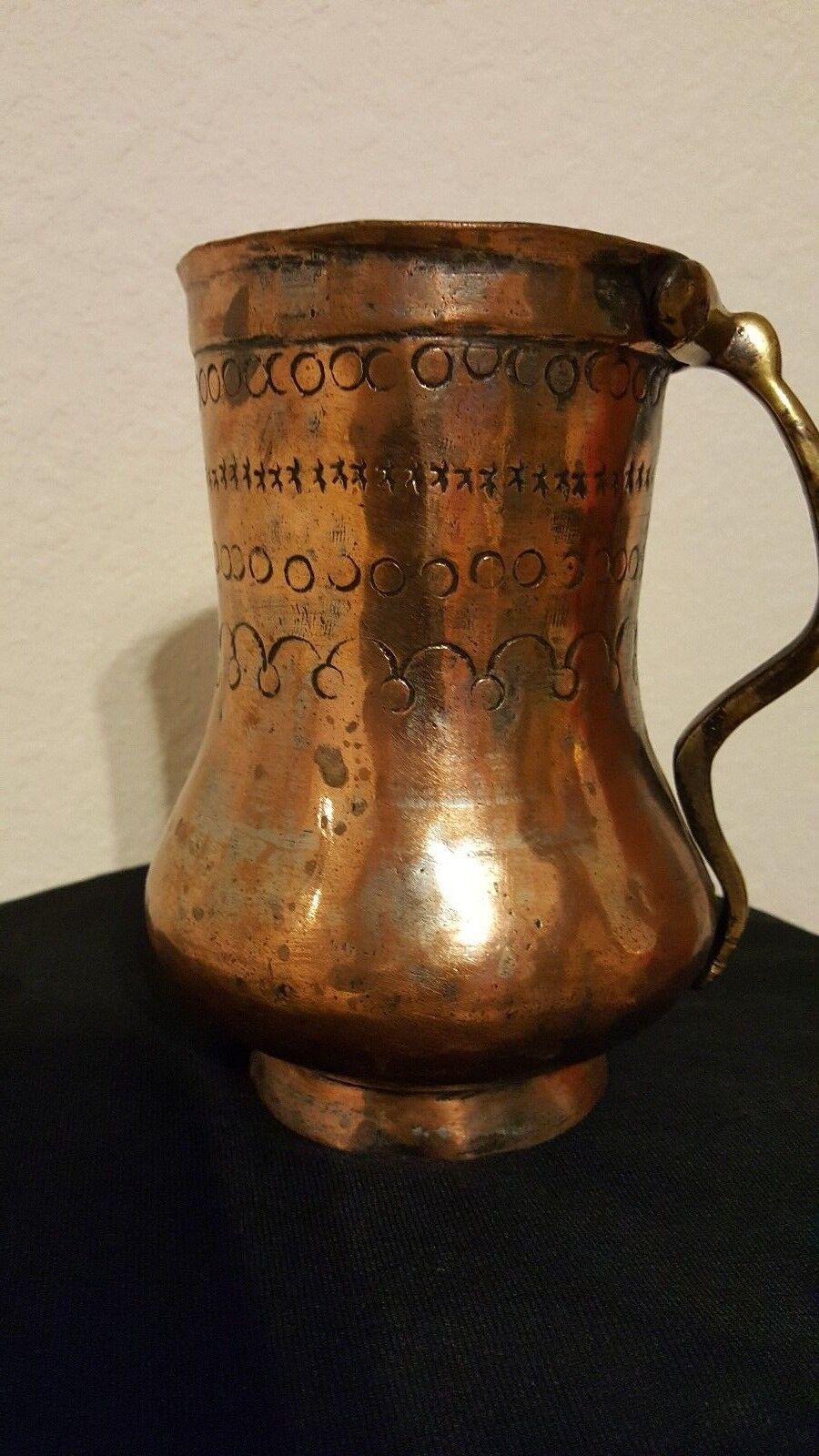Persian brass copper tea or water pot antique authentic, 7\