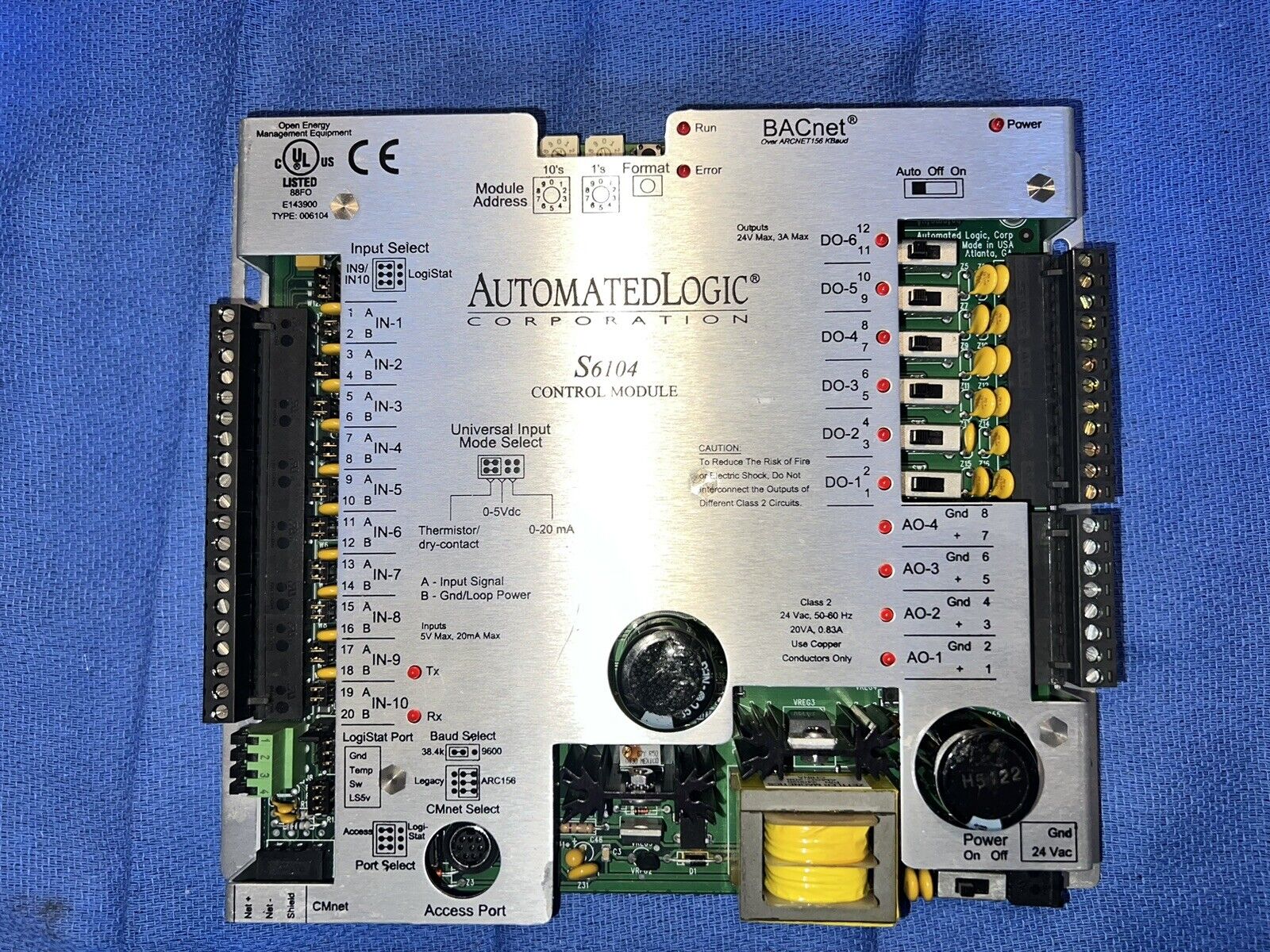 S6104 Control Module ALC Automated Logic Working