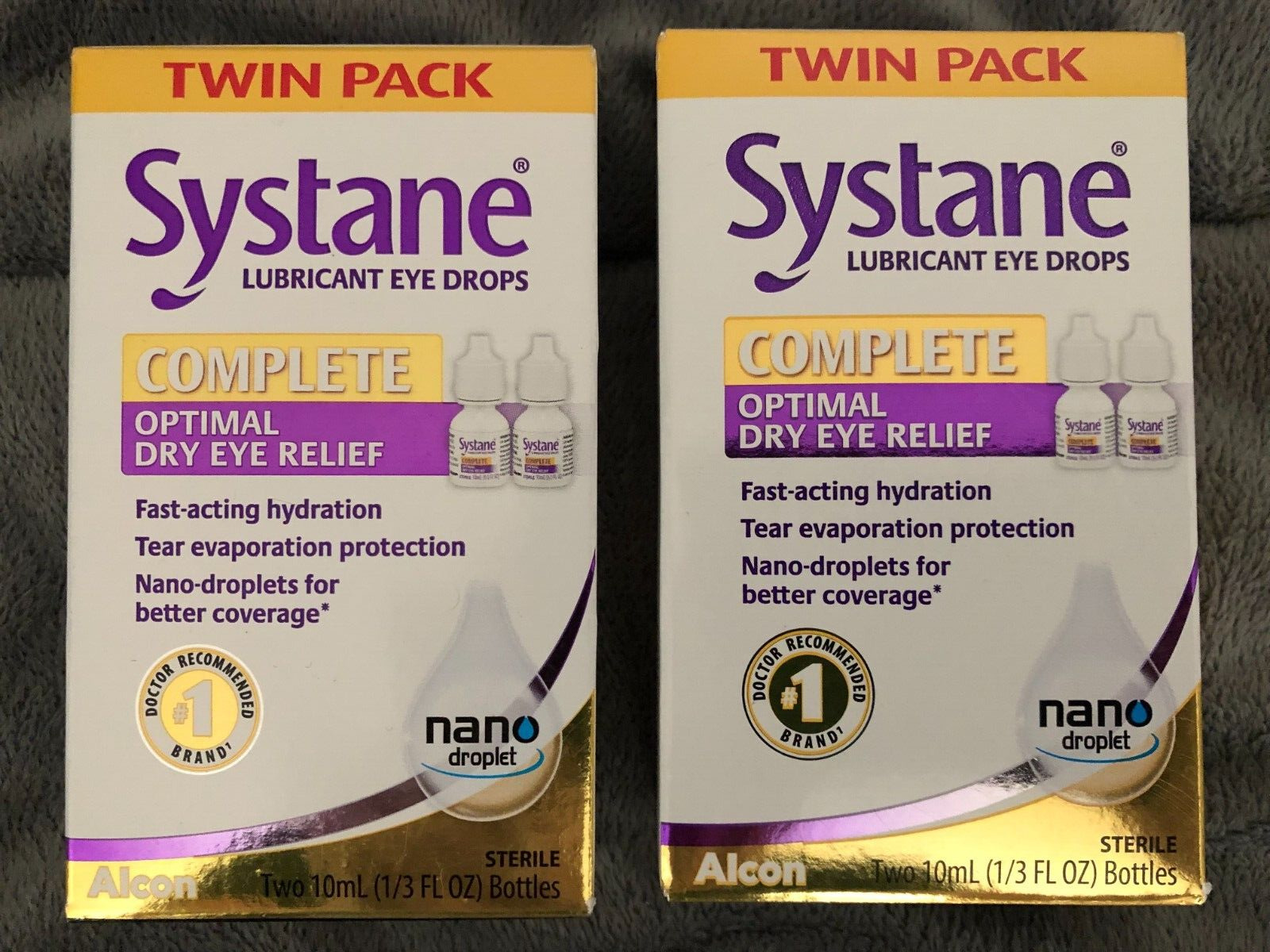 New Lot Of 2 Twin Packs Systane Complete Optimal Dry Eye Relief 4 Bottles