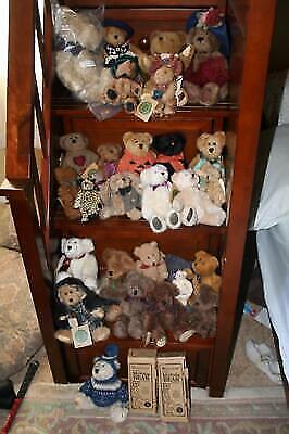 30 Vtg Estate Boyds Bears Some Boxed Some Sealed All W/Tags