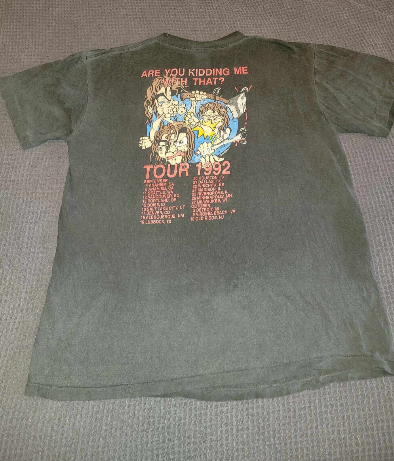 Rare Vintage Nuclear Assault 1992 Tour T shirt.