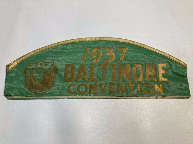 Vintage 1937 Baltimore Convention Hat