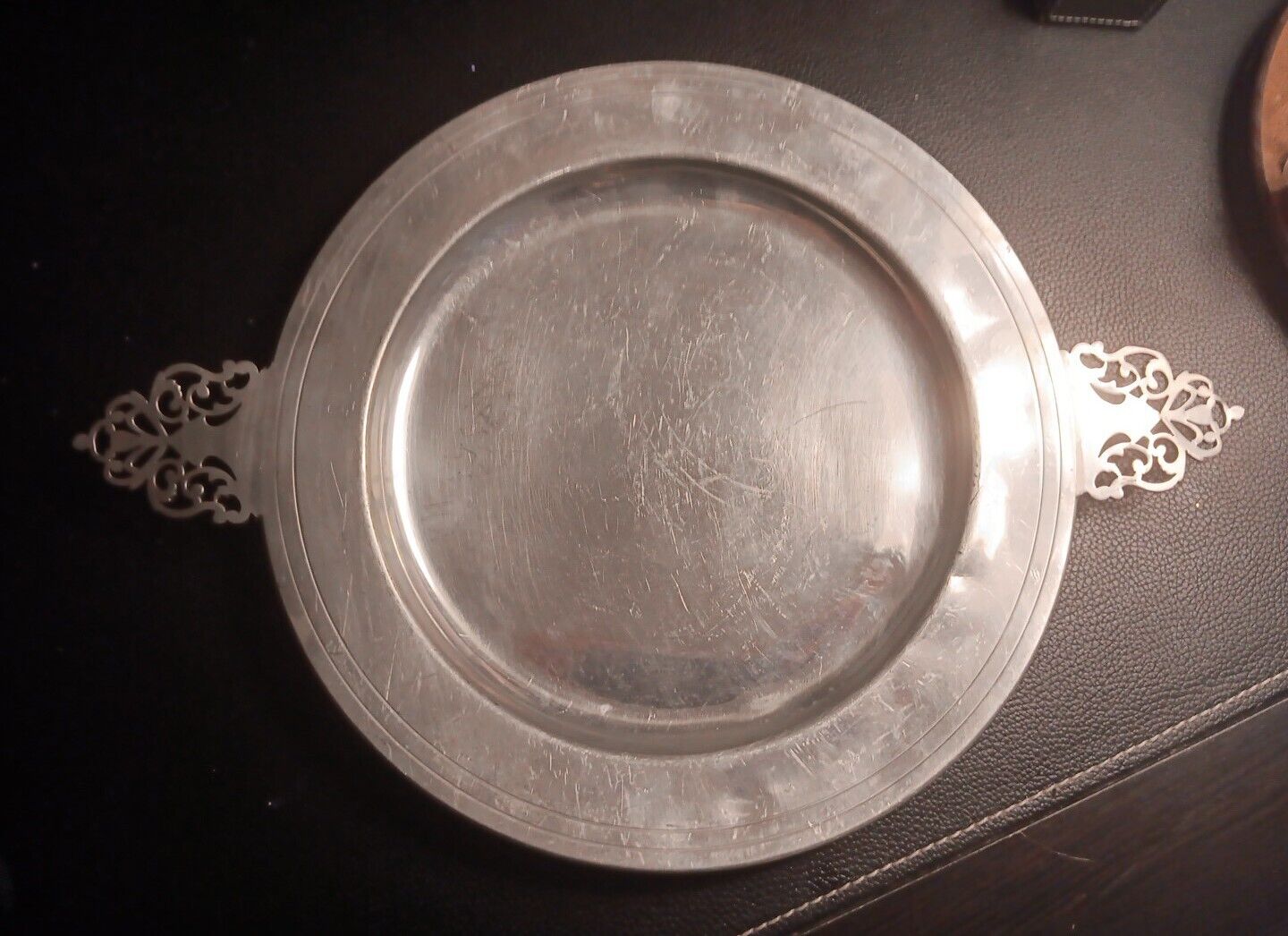 Wallace Brothers Pewter Platter Plate