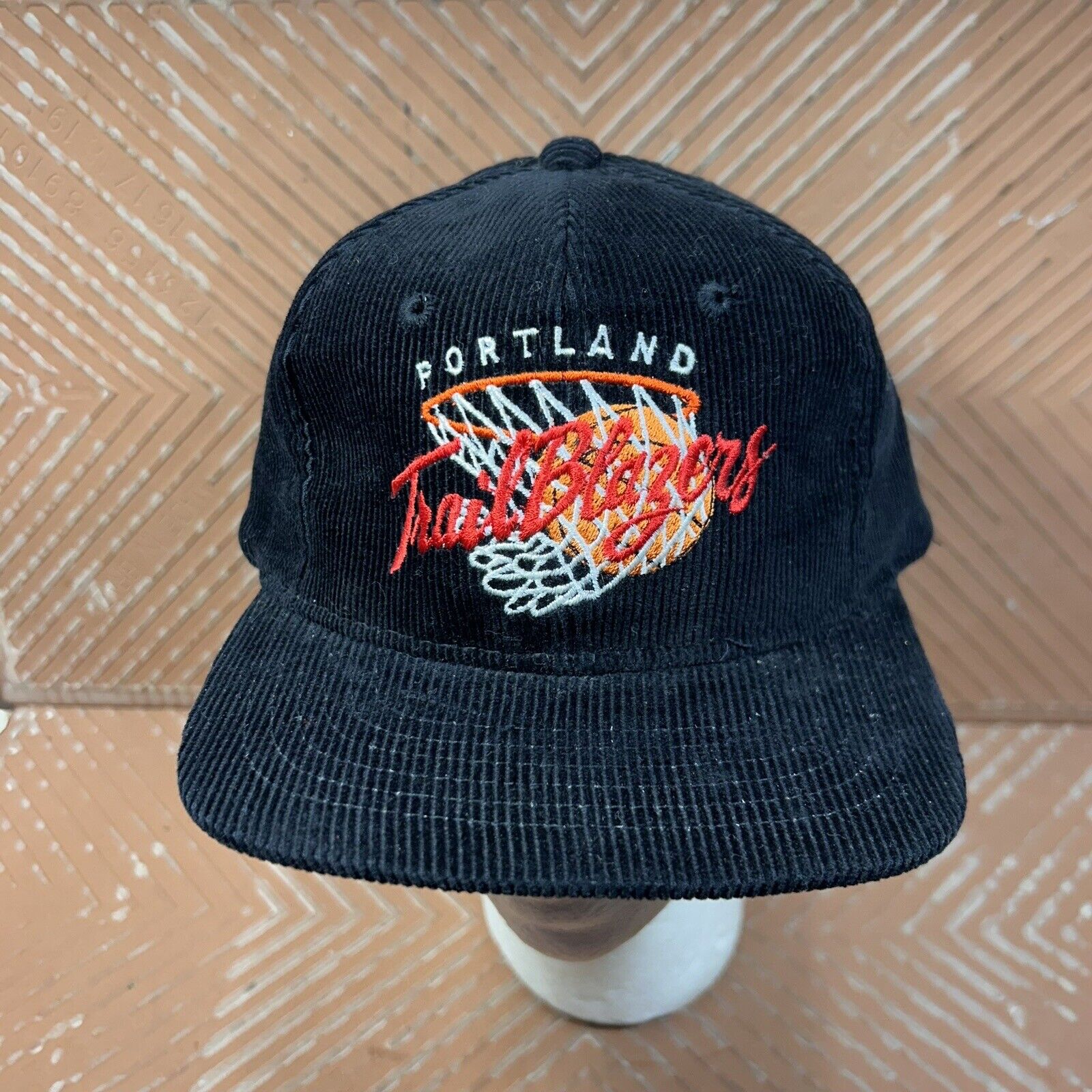 Portland Trail Blazers Corduroy Vintage 90s SnapBack Hat Drew Pearson Youngan