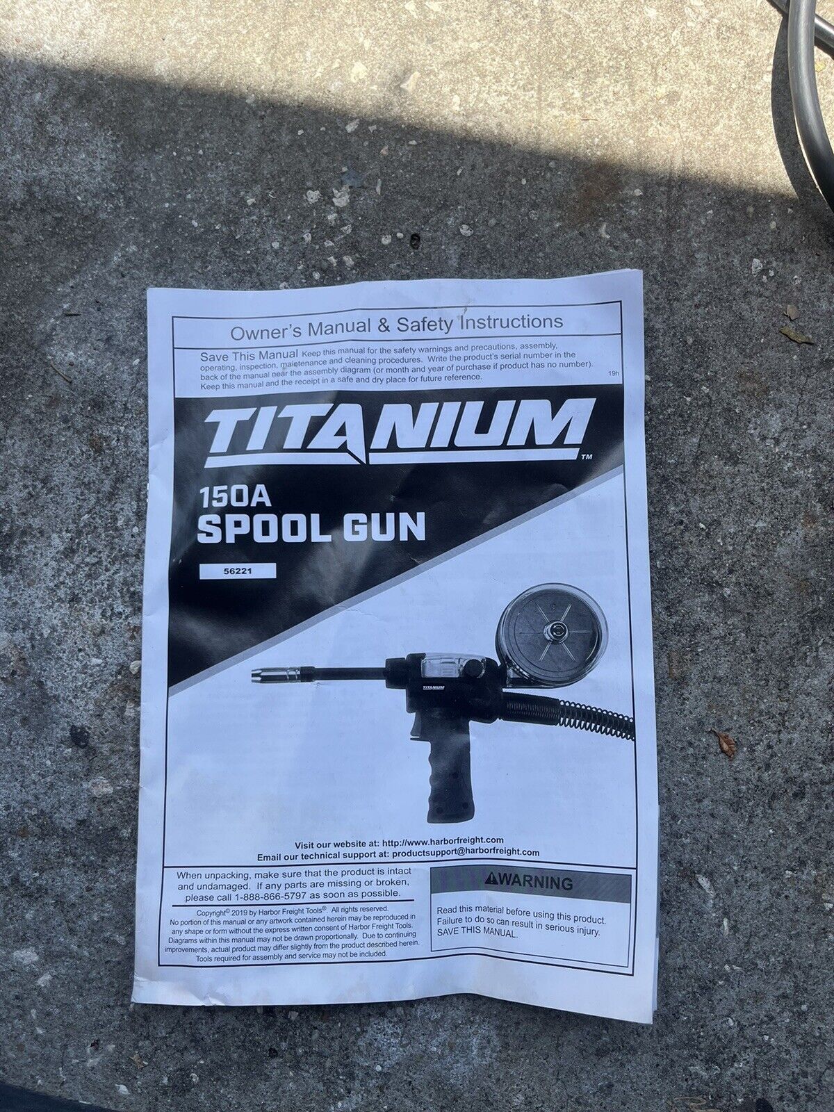 TITANIUM 150 Amp Spool Gun lightweight aluminum welding spool Gun No Tip Parts