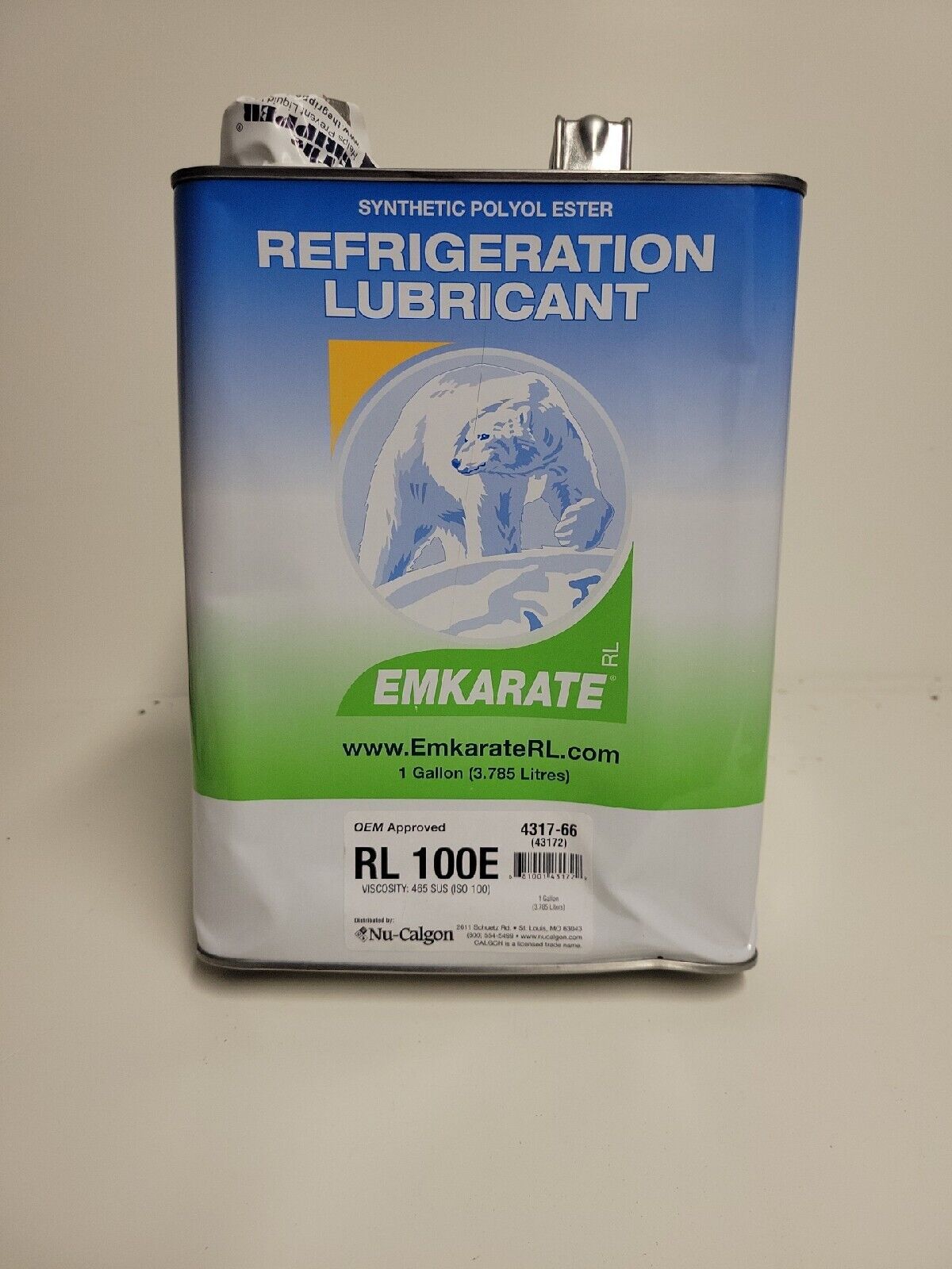 Nu-Calgon 4317-66 - Emkarate RL100E Refrigeration Oil  1 gallon 
