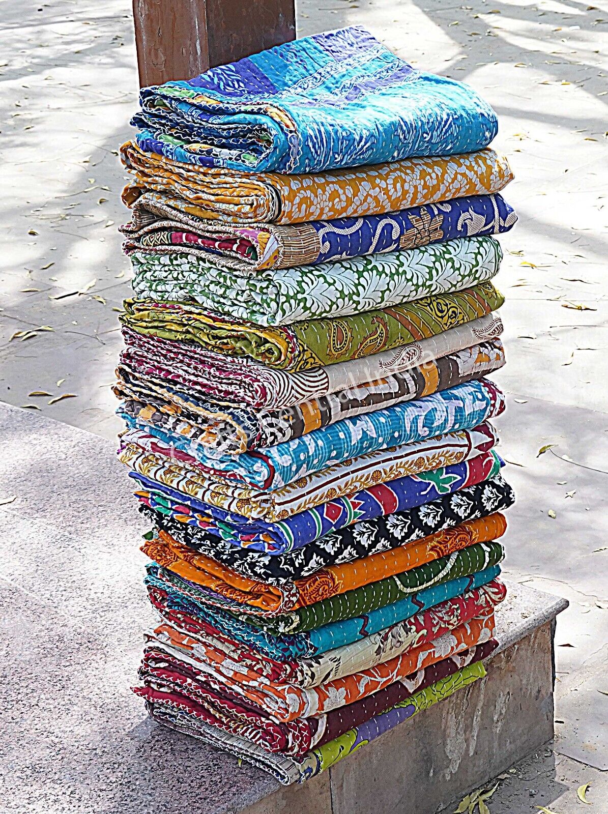 Wholesale lot of Bedding Bed cover indian kantha quilt hand stitch boho blanket