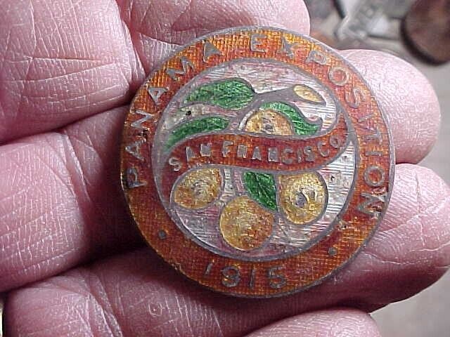 Rare PPIE Panama Exposition 1915 San Francisco enameled pin or brooch