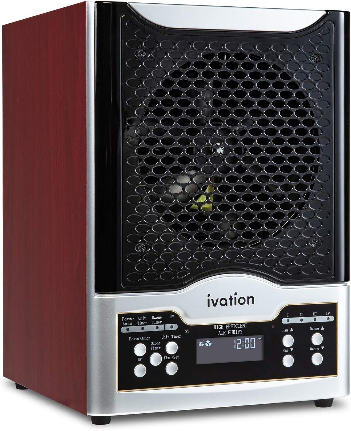 Ivation 5-in-1 HEPA Air Purifier & Ozone Generator W/Digital Display Timer