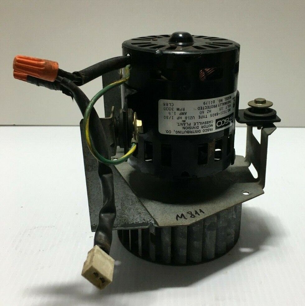 FASCO 7121-6805 D1179 Draft Induction Blower Motor 1/30HP 3000RPM 115V used M811