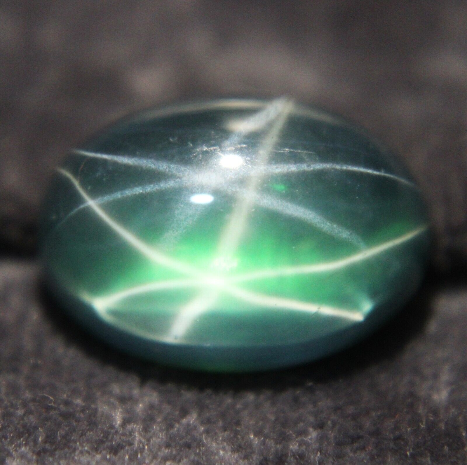 21.20 Ct Certified 6 Rays Green Star Natural Sapphire Cabochon Loose Gemstones