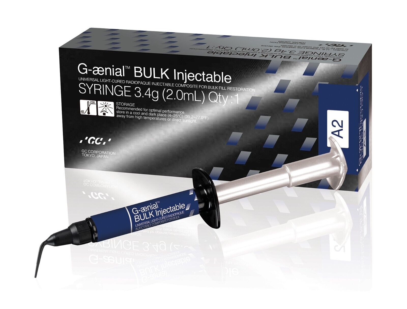 G-aenial Bulk Injectable Composite Syringe, 1x 3.4g All Shades by GC America