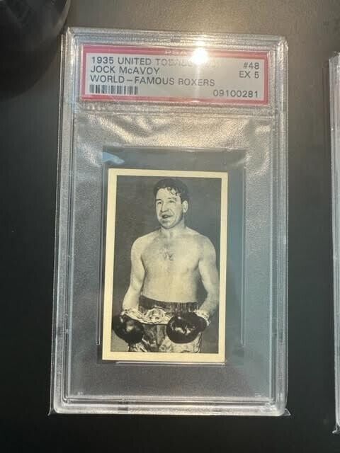 1935 United Tobacco World Famous Boxers Boxing #48 Jock McAvoy PSA 5