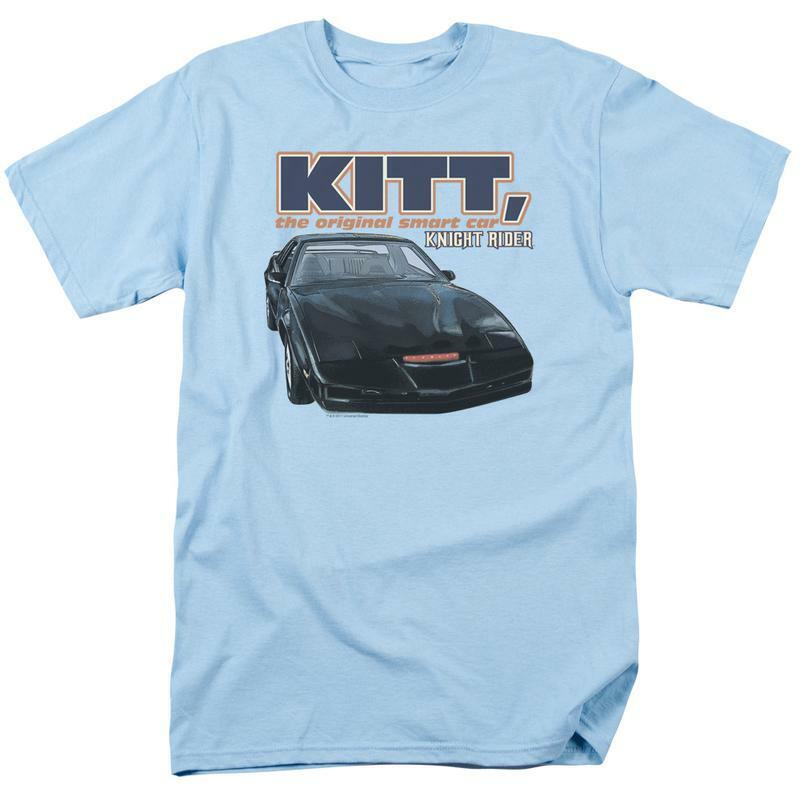 Knight Rider KITT t-shirt retro 80\'s TV adult regular fit graphic tee NBC555