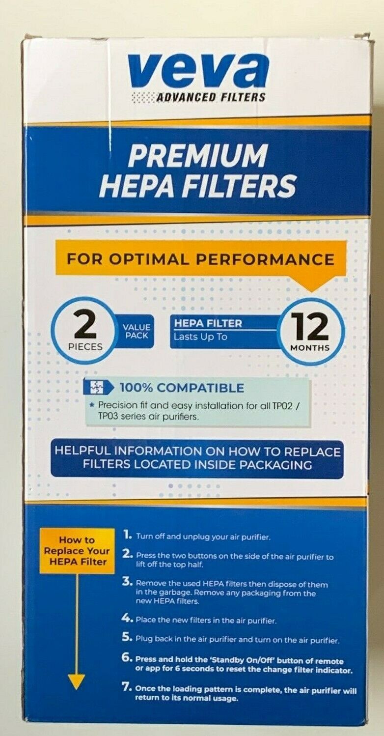  HEPA Vacuum Filter Compatible w/ Dyson Pure Cool Link TP02 968126-03 2 Filters