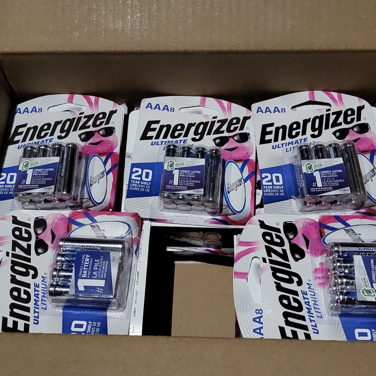 Energizer Ultimate Lithium AA & AAA Lot Of 50 Each