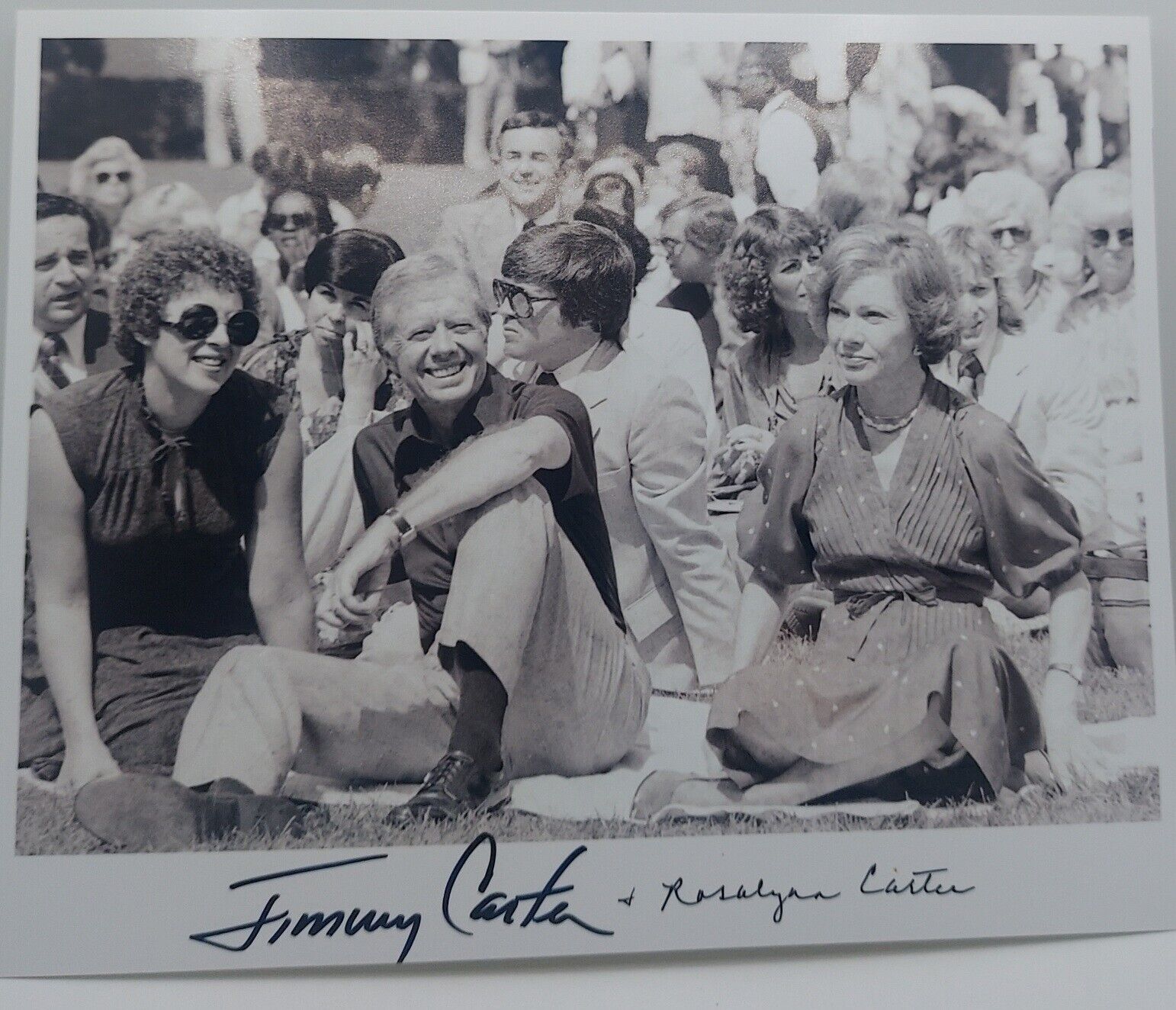 President Jimmy Carter & First Lady Rosalynn Carter Signed Photo Full Signature