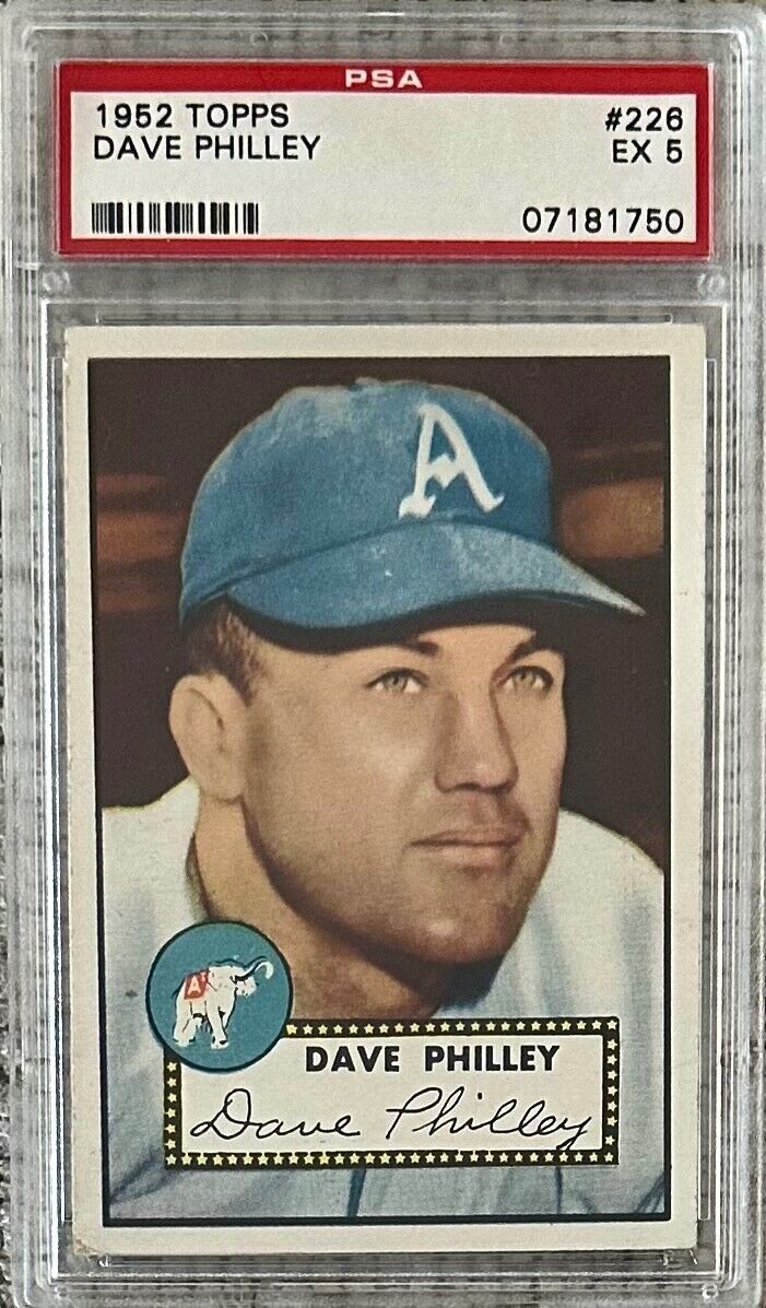 1952 Topps Dave Philley #226 Philadelphia Athletics PSA 5 EX