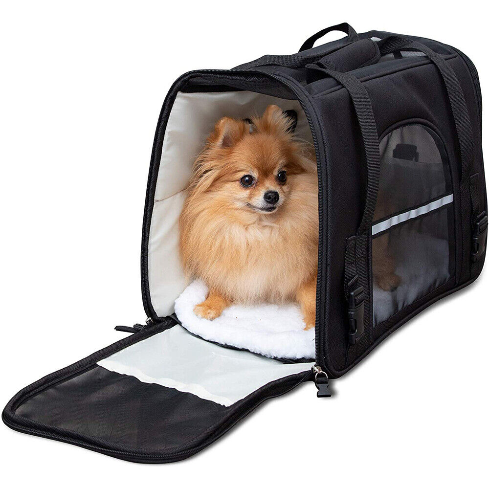 Pet Dog Cat Carrier Travel Tote Bag Comfort Case Soft Sided Airline Approved