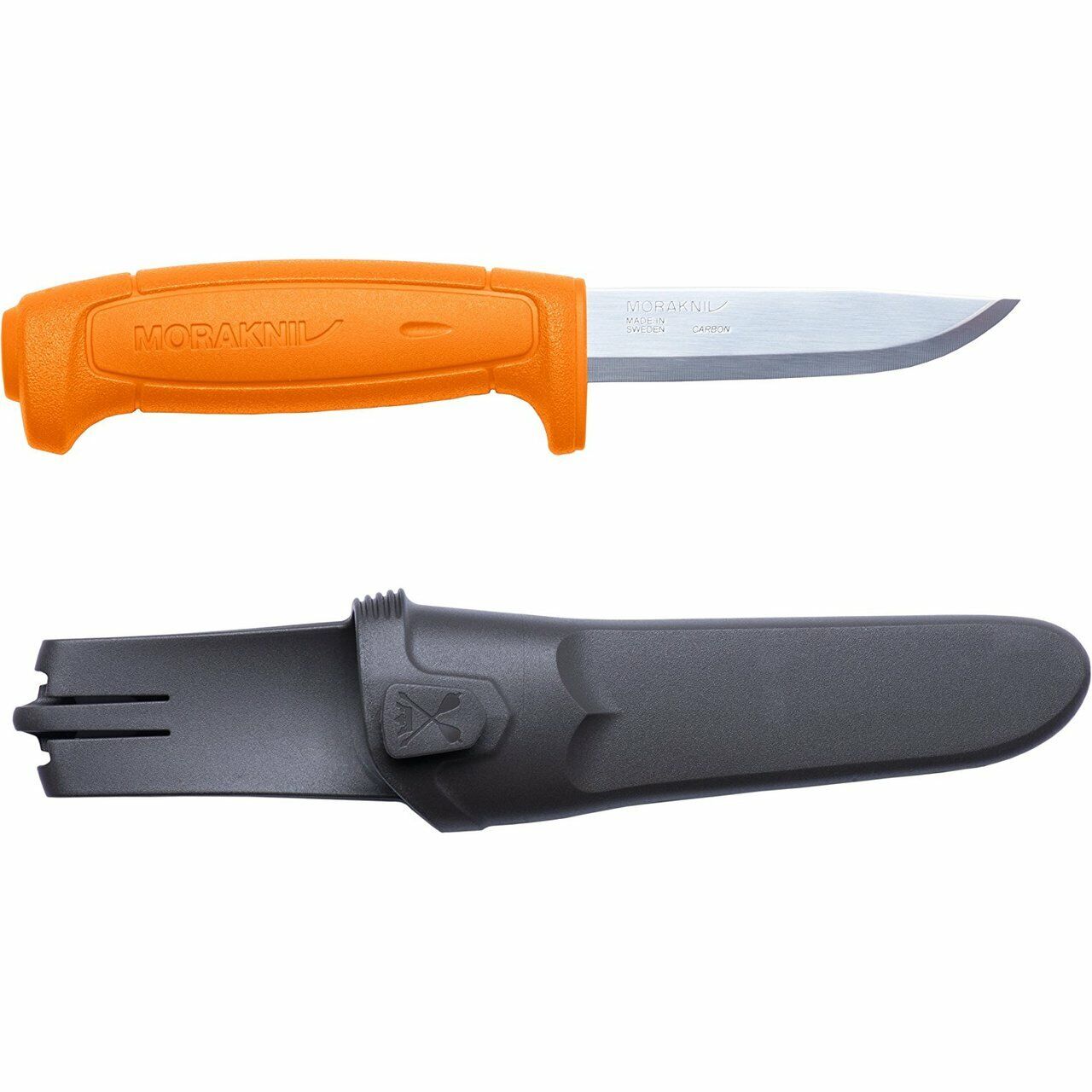 Mora Knives Basic 511 Fixed Blade Knife Orange Handle Plain Edge 12811