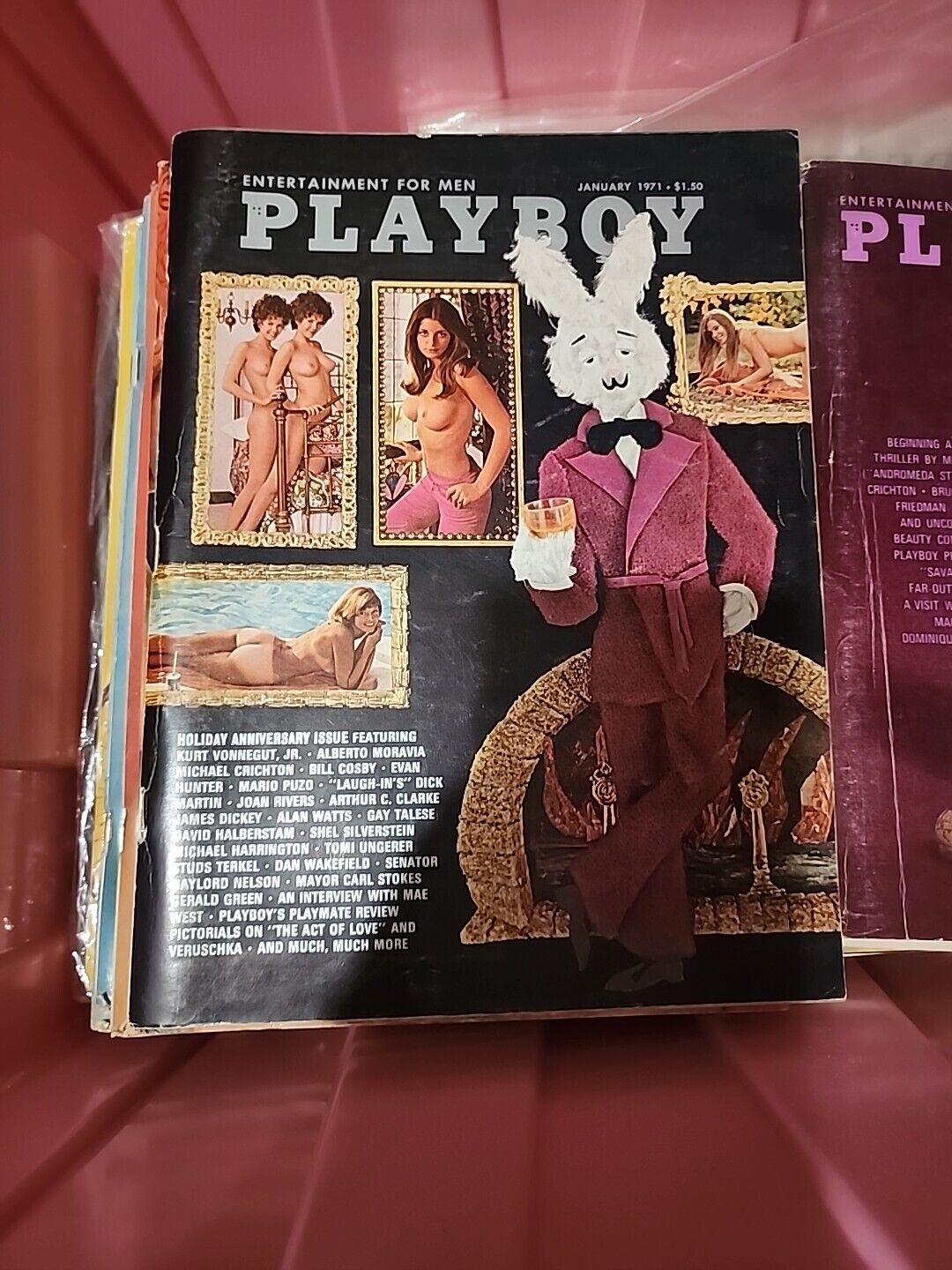 Playboy Magazine January 1971 Centerfold Intact 