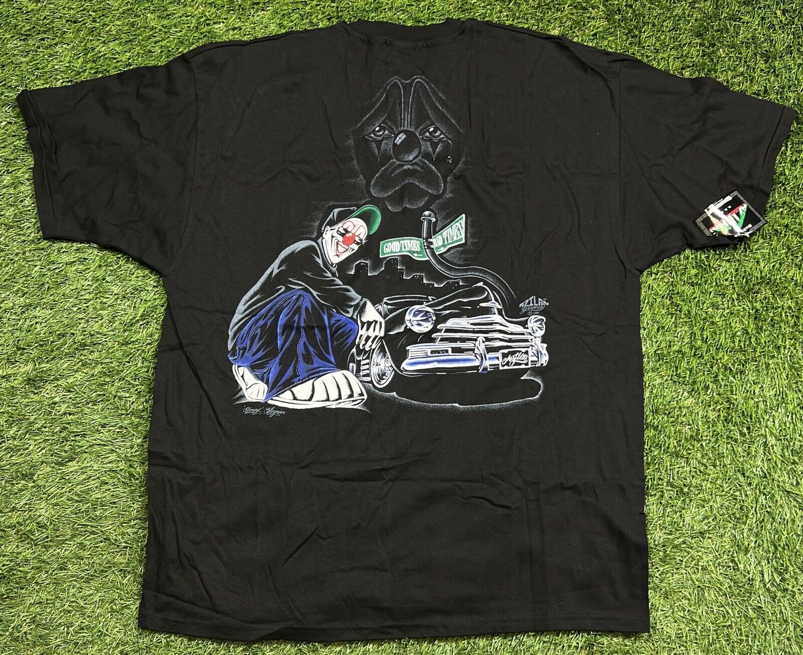 NWT\'S Vintage 1995 Aztlan Sleepy Gangster Lowrider T-Shirt Men\'s 2XL DRY ROT