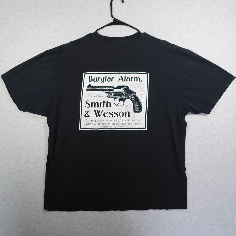 HOT_SALE Smith & Wesson Burglar Alarm Revolver T-Shirt All Sizes