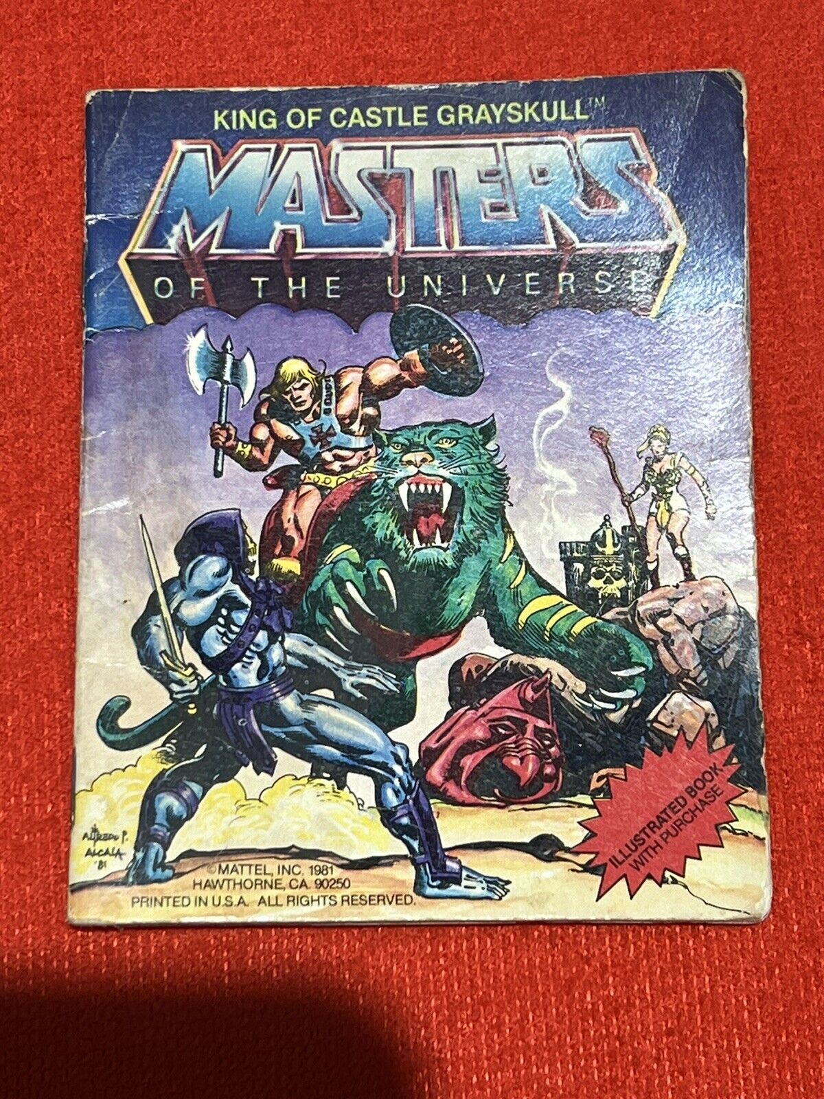 MOTU 1981 Battle Cat, He-man, Soft Head, Masters Of The Universe, Figure,vintage