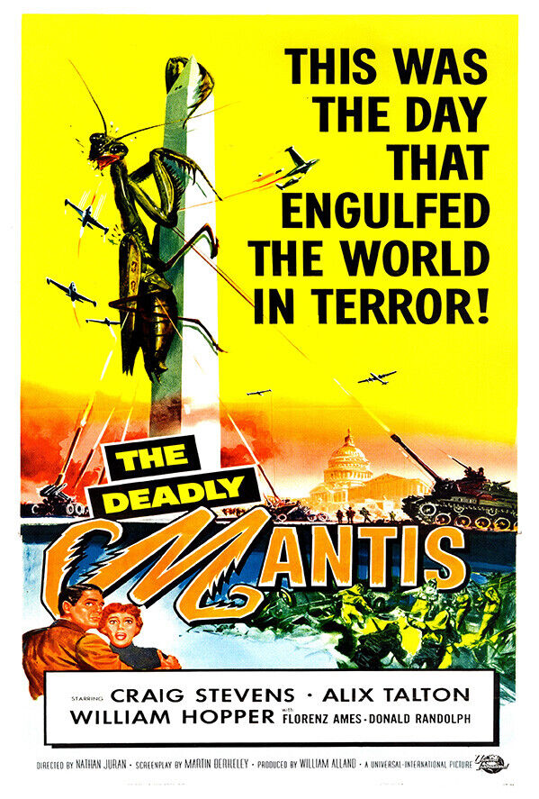The Deadly Mantis - Vintage Horror Movie Poster