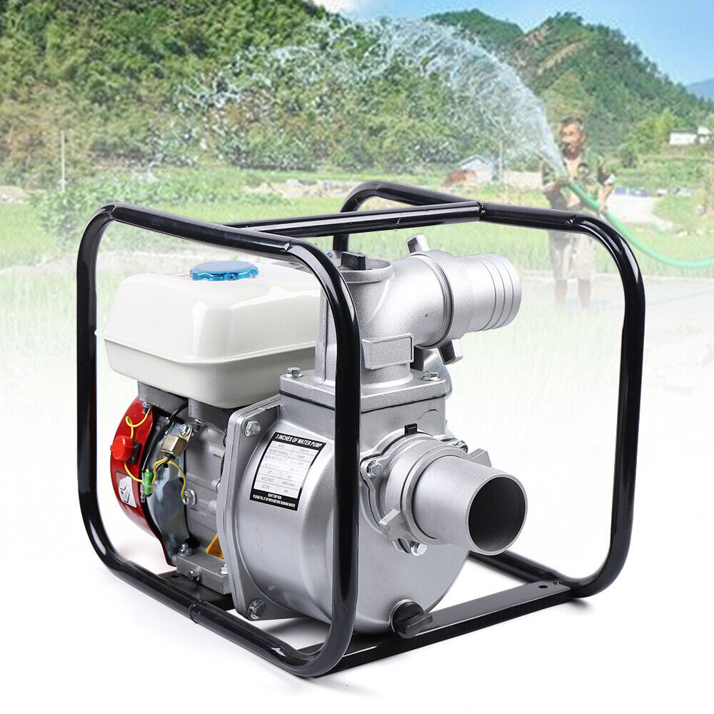 7.5HP Gas-Powered Water Pump 60m3/h with 210cc OHV Engine 198GPM Trash Pump