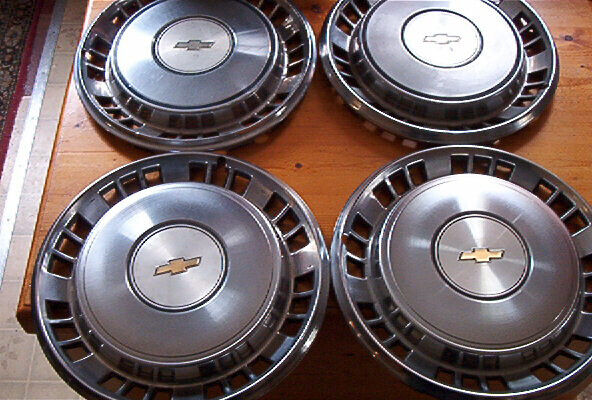 OE vintage set of 4 1980-85 Chevy Caprice, Impala 15 inch wheelcovers 24 hole