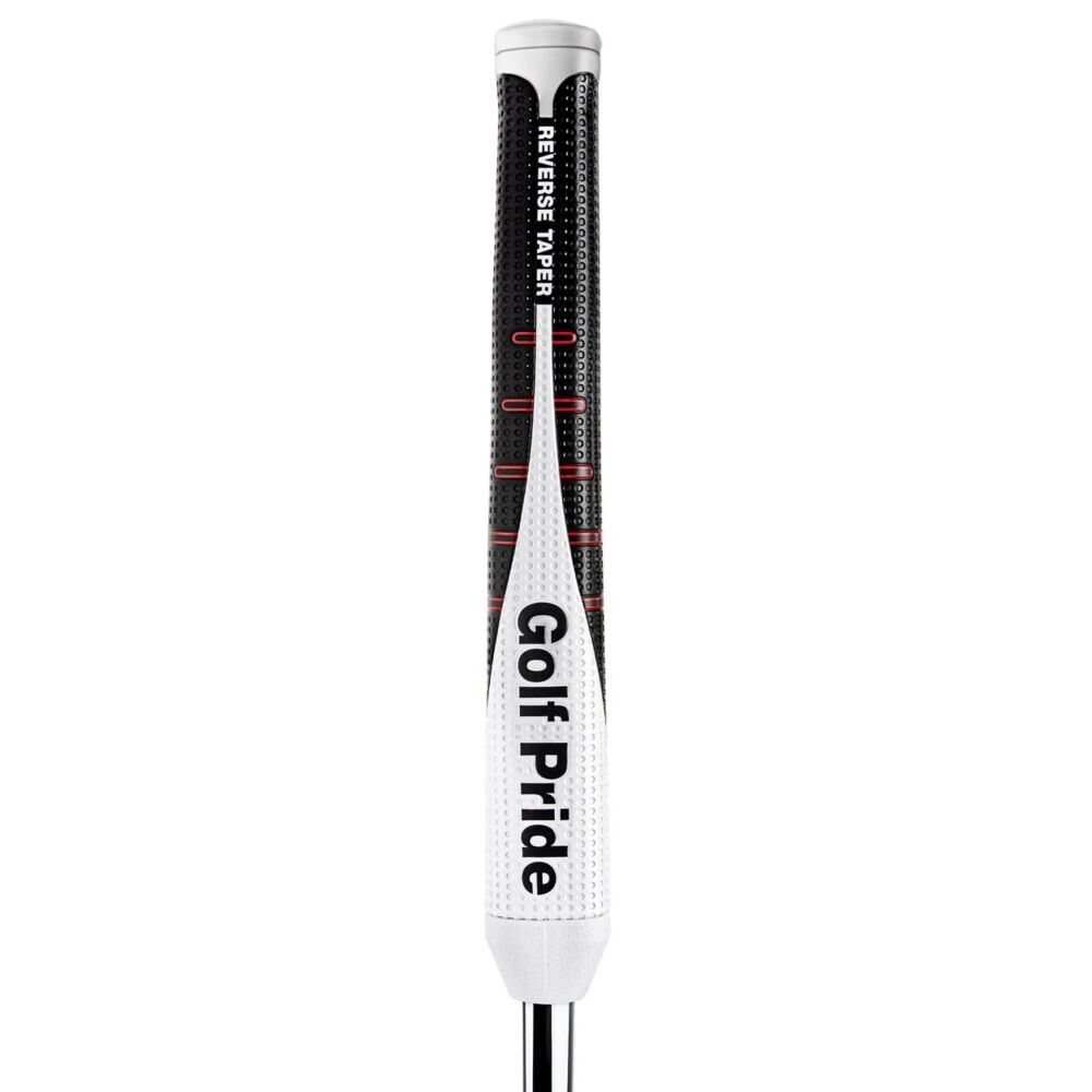 BRAND NEW Golf Pride Reverse Taper Pistol LARGE- Black/Red/White Putter Grip