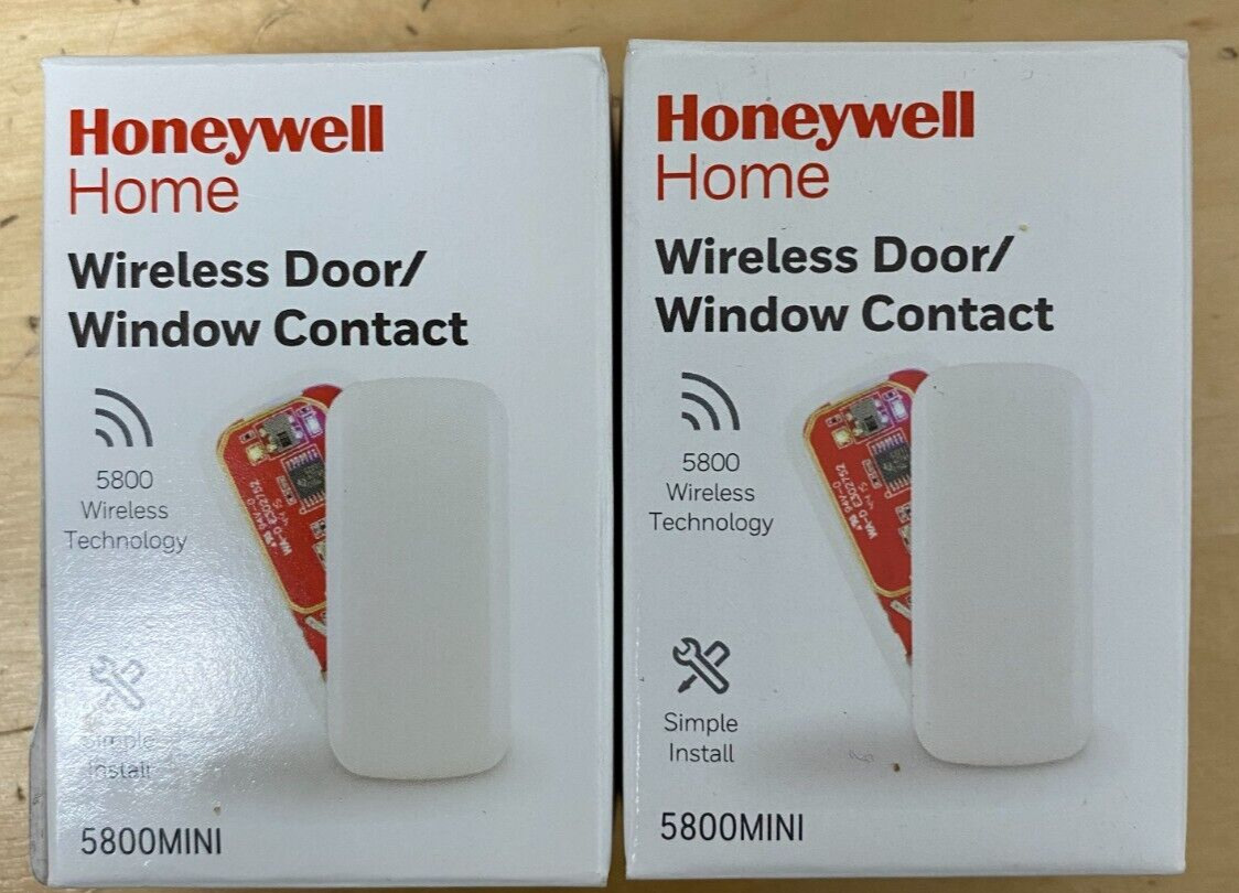 2 Pack of Honeywell 5800MINI Wireless Door/Window Contact
