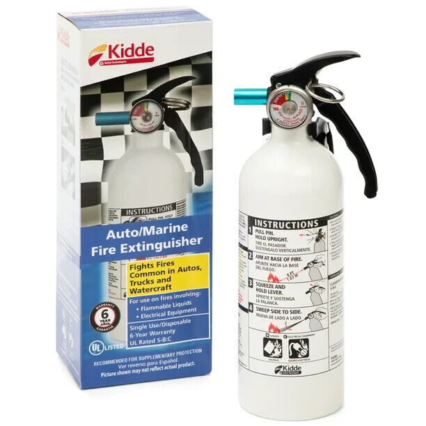 FIRE EXTINGUISHER For Car Truck Auto Marine Boat Kidde 3-Lb Dry chemical Safety