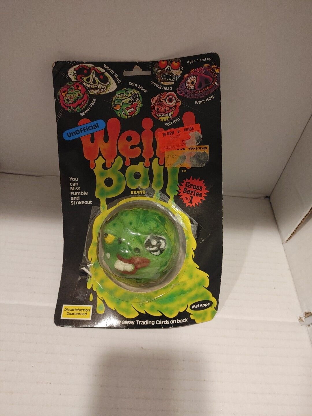 Unofficial Weird Ball Brand Snot Nose New Separated From Card