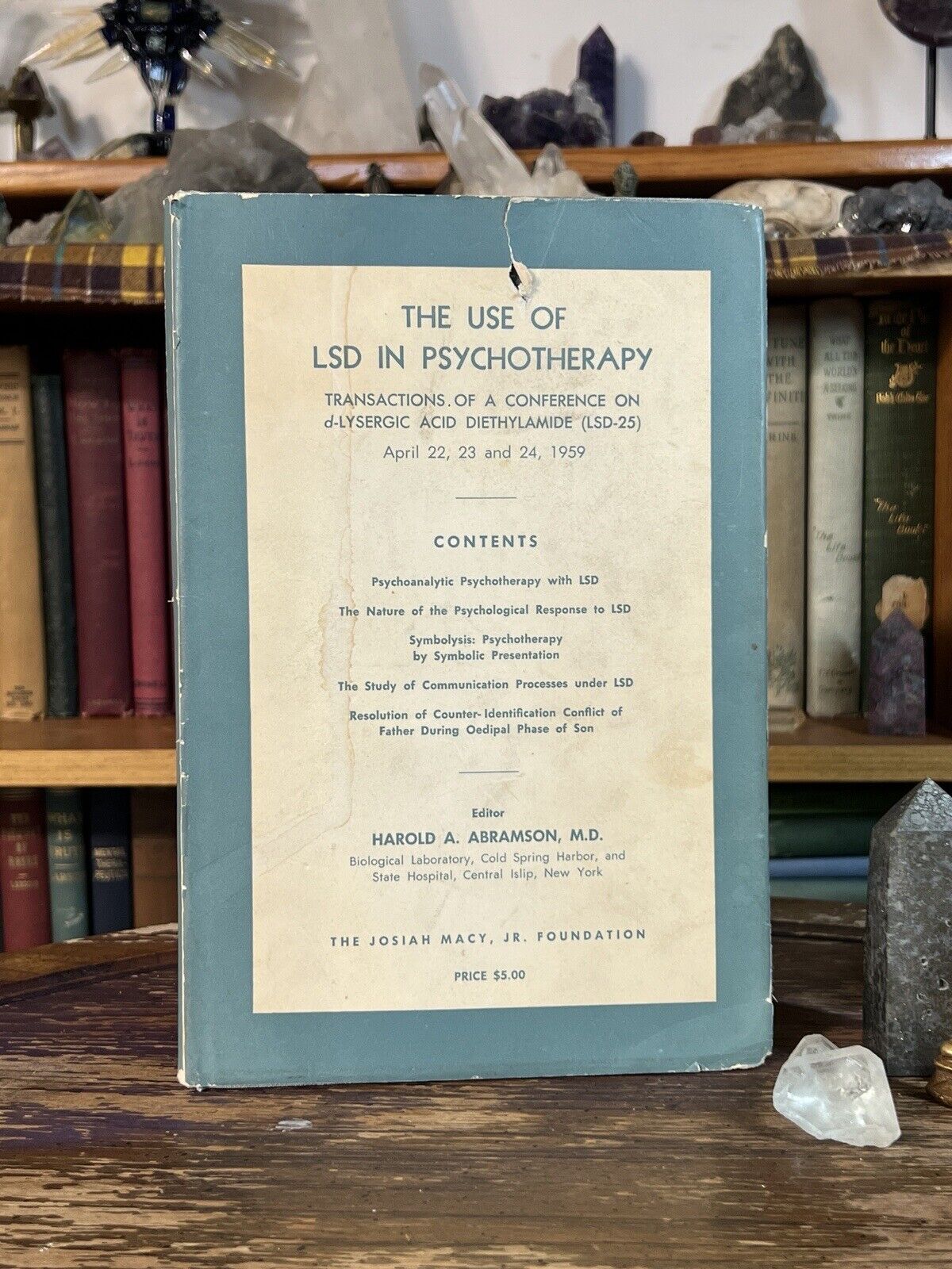 1959 ~ THE USE OF LSD In Psychotherapy ~ Very RARE Psychonaut Psychedelics