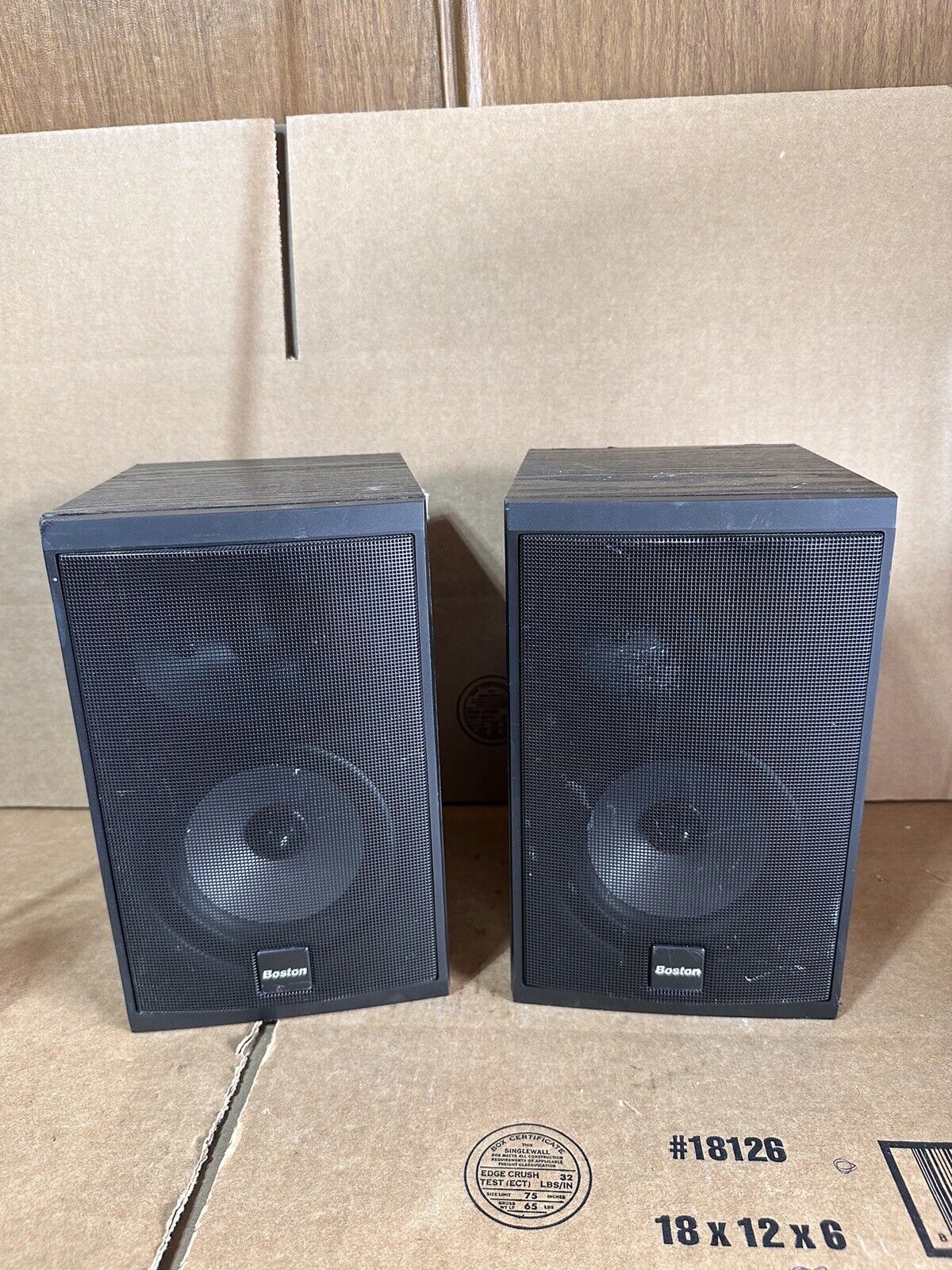 Pair of Boston Acoustics CR67 Speakers, 8 Ohms. Tested & Working.