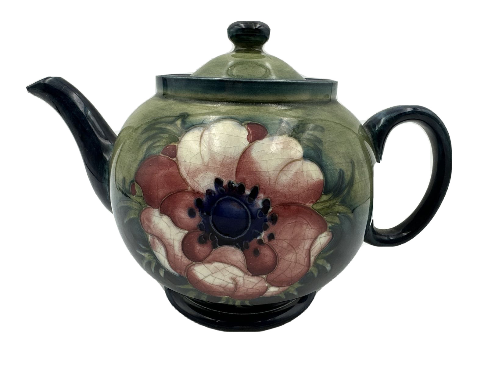 Moorcroft Anemone Tea Pot Teapot w/Lid 6\