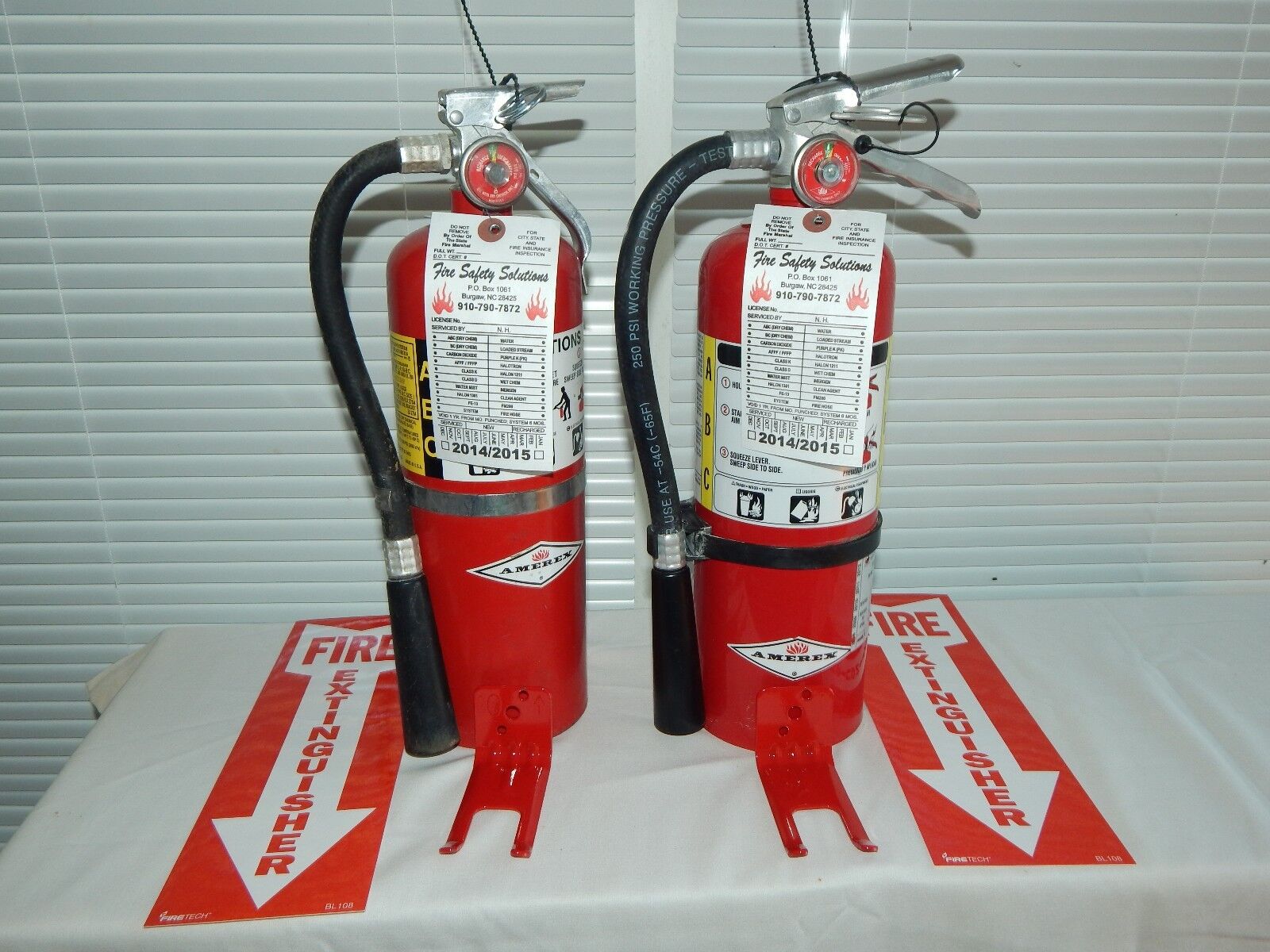 Fire Extinguisher - 5Lb ABC Dry Chemical Lot of 2 [SCRATCH&DENT]