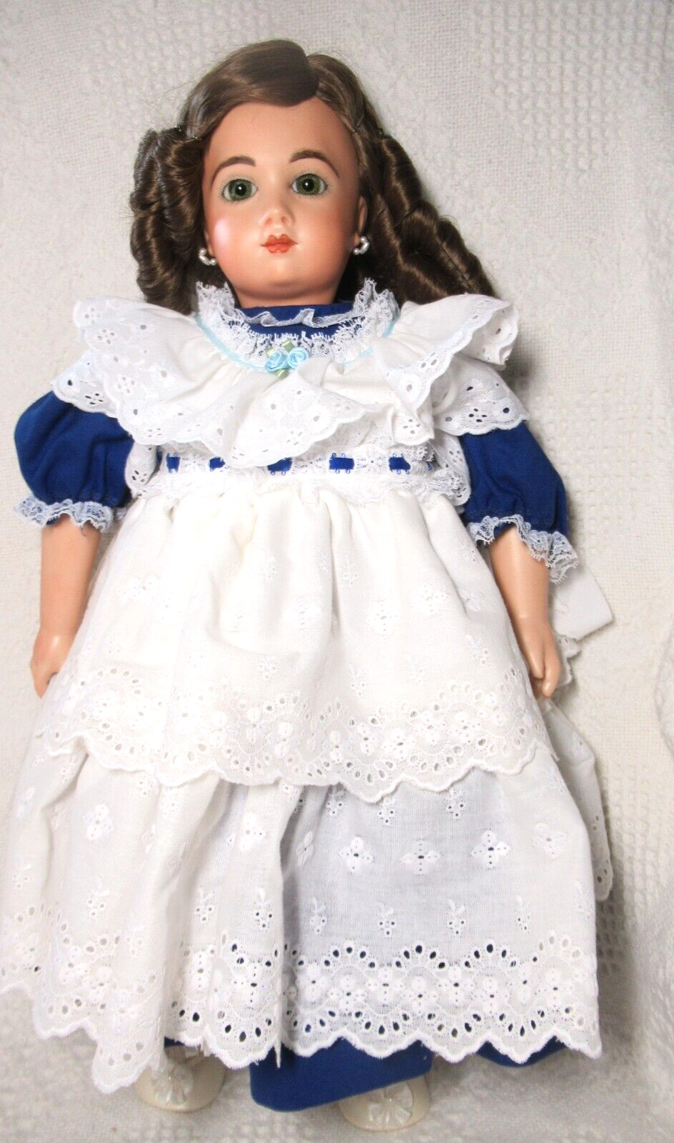 French A 11 T Thullier Reproduction Doll, Leather and Composition Body, 20\