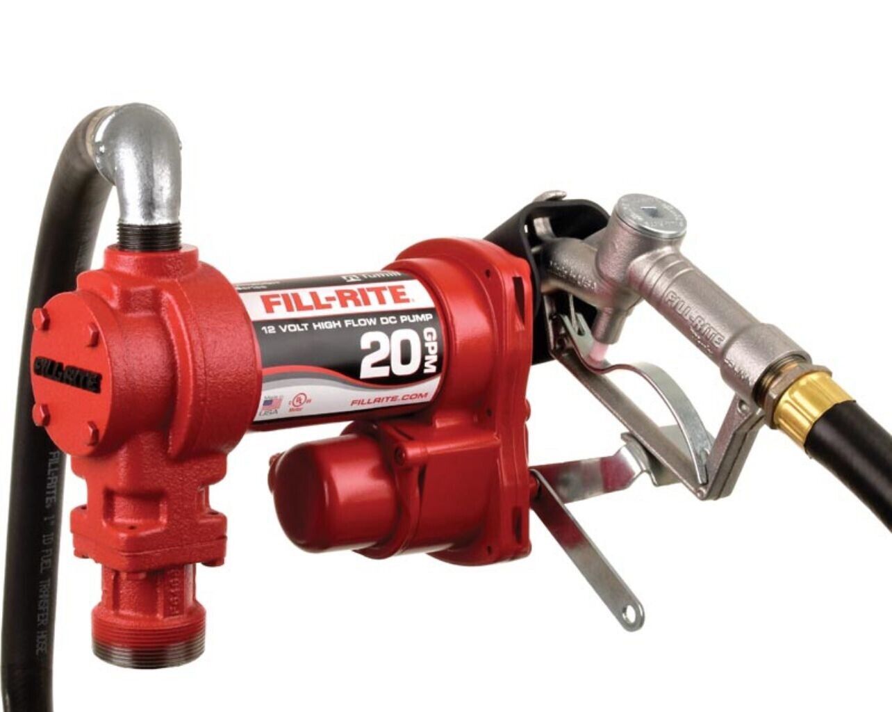 Fill Rite FR1204H  12v 20 Gpm Fuel Transfer Pump - Red - New