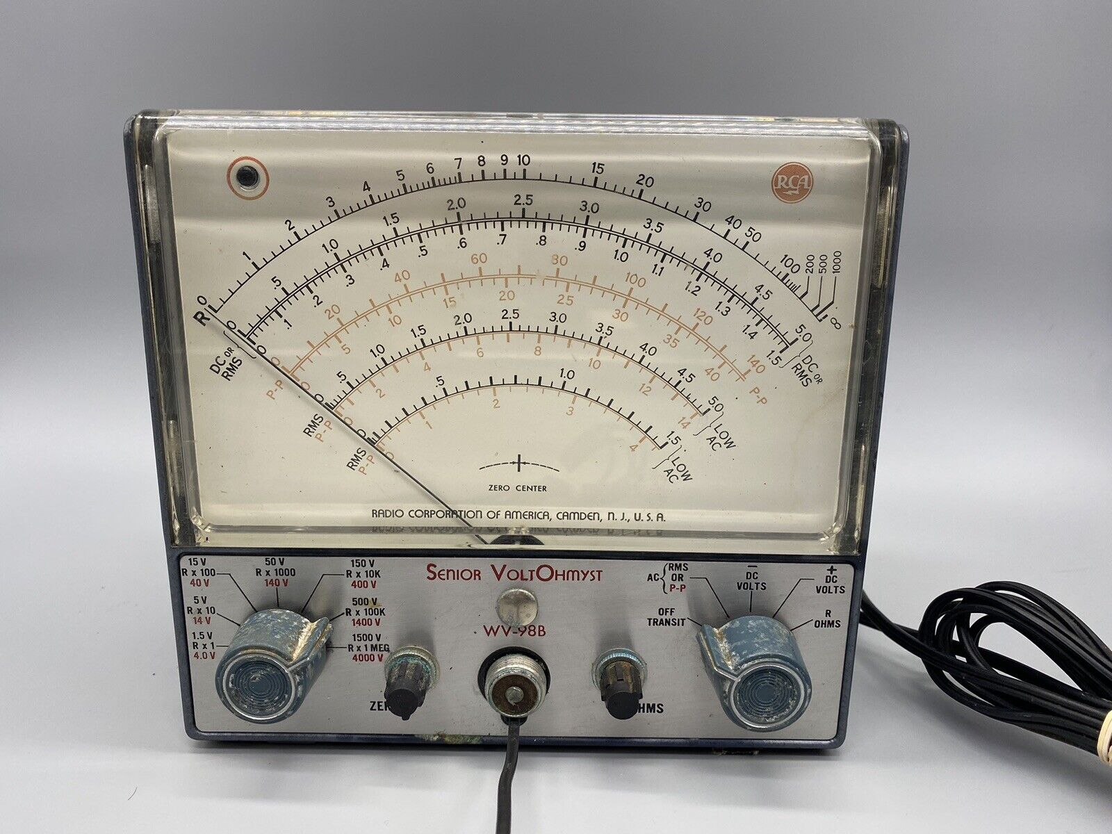 VINTAGE RCA Radio Corporation of America Senior VoltOhmyst Model WV-98B UNTESTED
