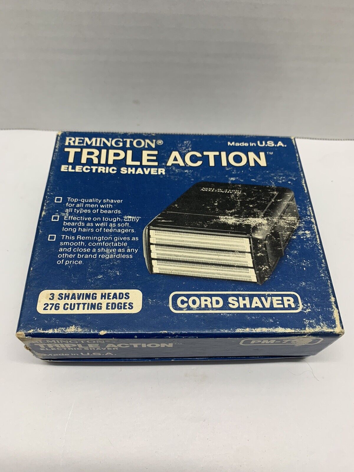 VINTAGE Remington Triple Action Electric Razer Cord Shaver PM-750 LOOK