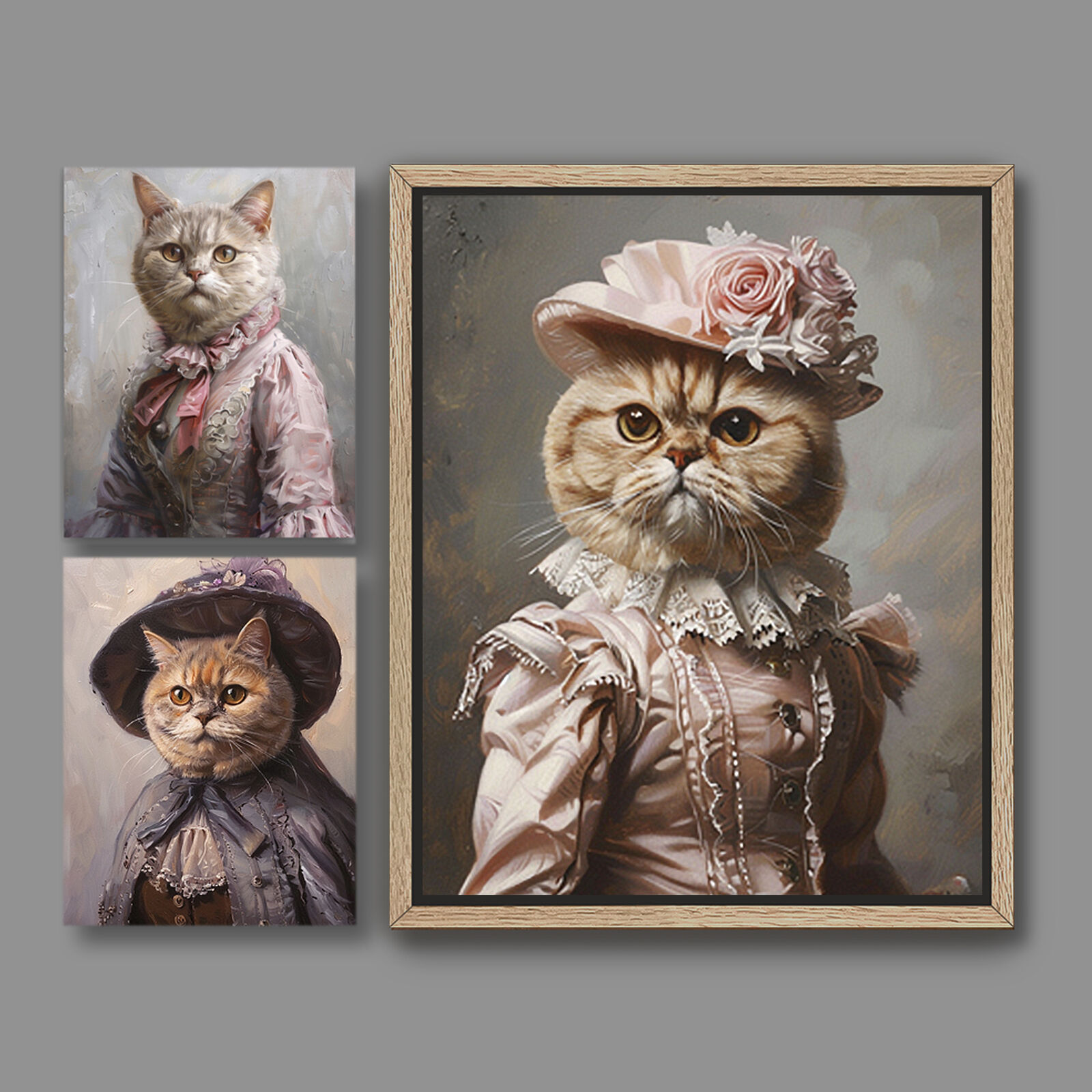 1 Custom British Shorthair Cat Portrait or Pick Any 3 As-Is, Royal Pets A008C