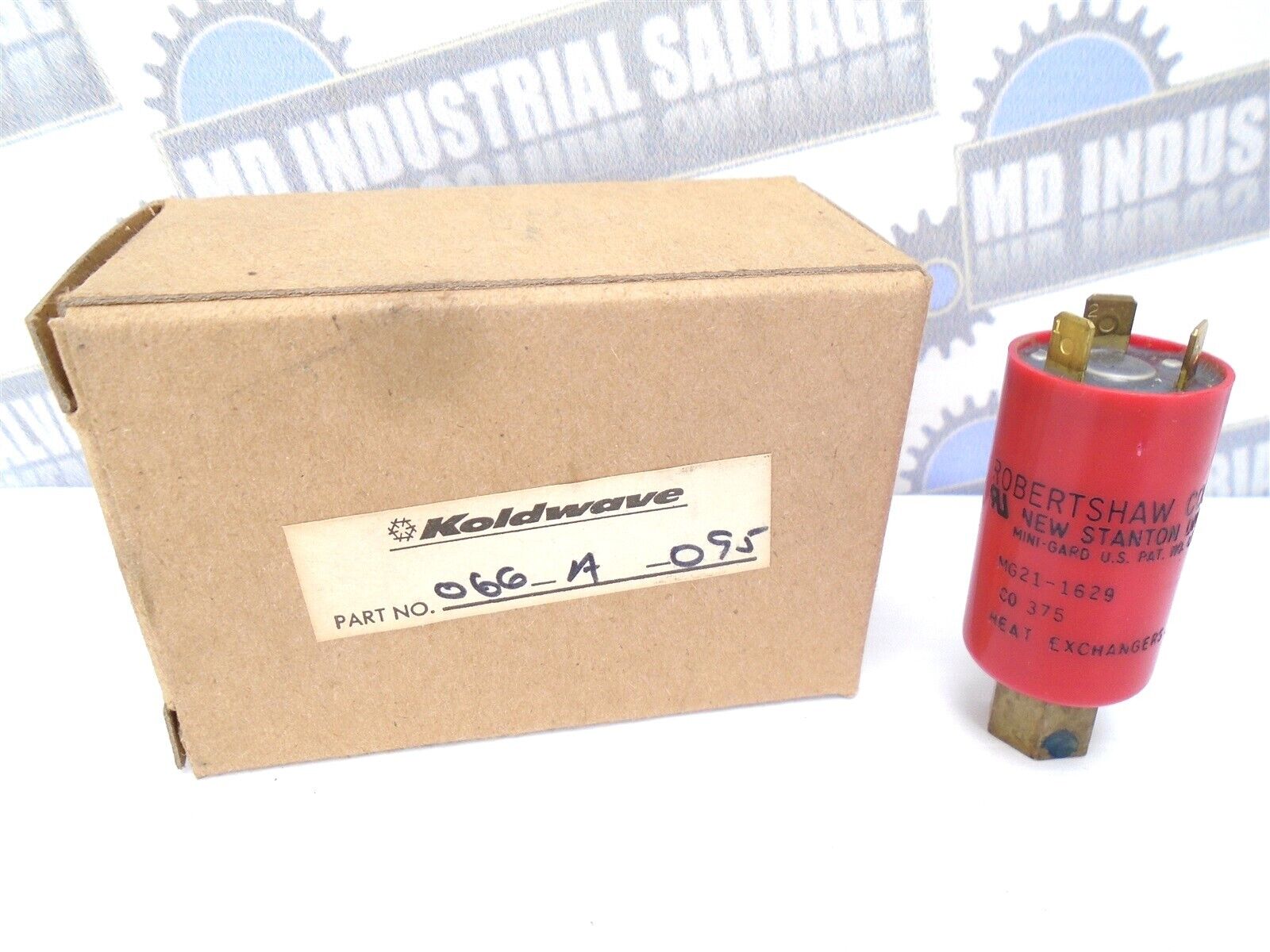 ROBERTSHAW - Pressure CONTROL SWITCH - MG21-1629 - for Koldwave 066-A-095 (NIB)