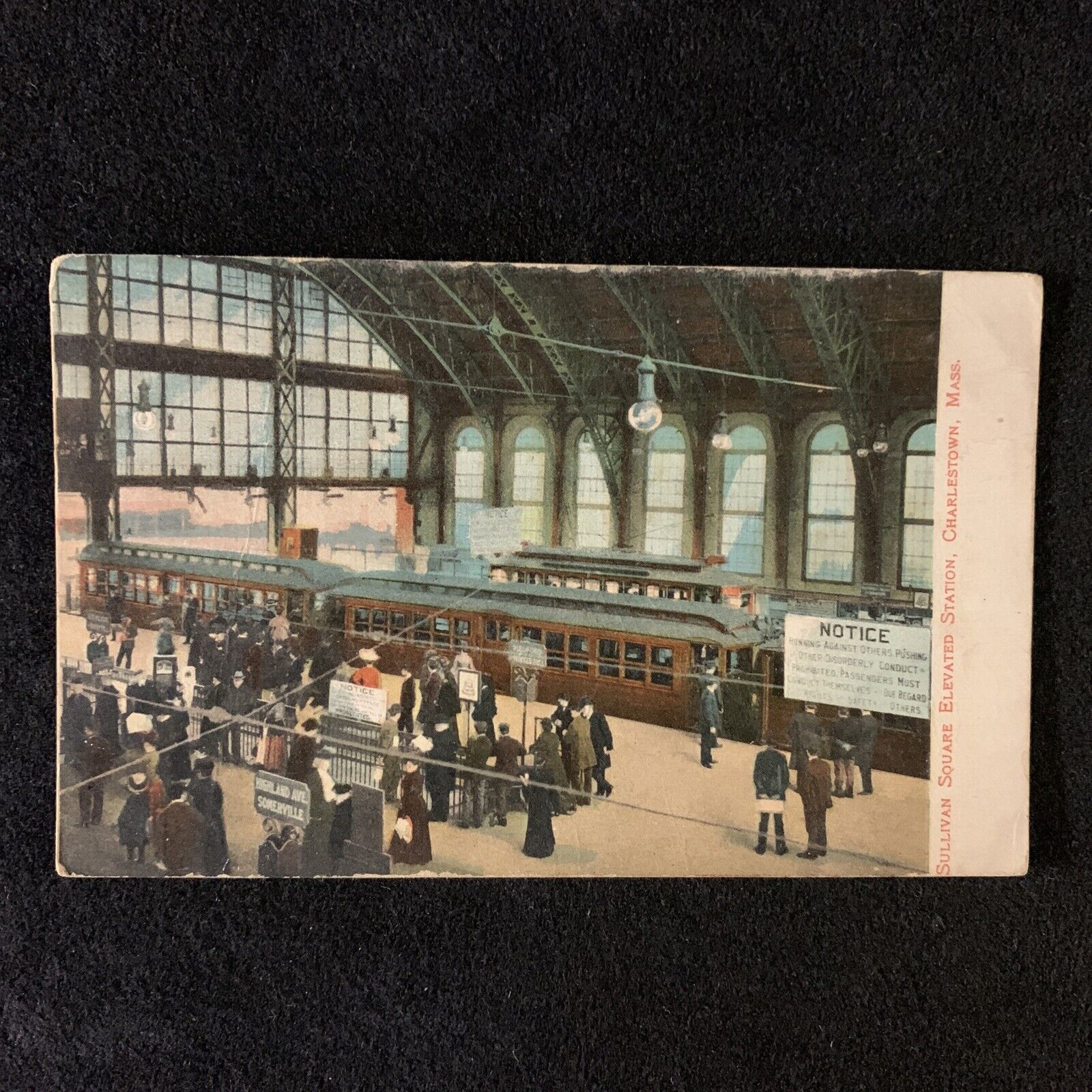 Sullivan Square Elevate Railroad Station, Charlestown,  MA,  1915c Germany