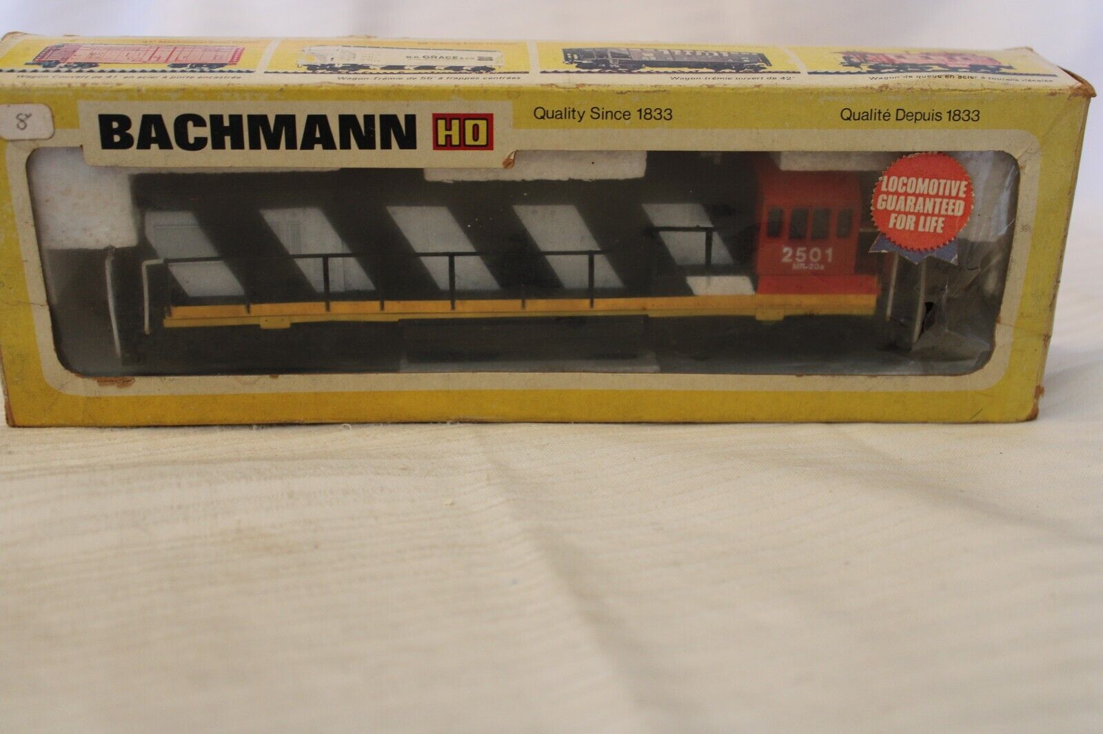 HO Scale Bachmann,  GE U36B Diesel, Canadian National Zebra Stripes, #2501
