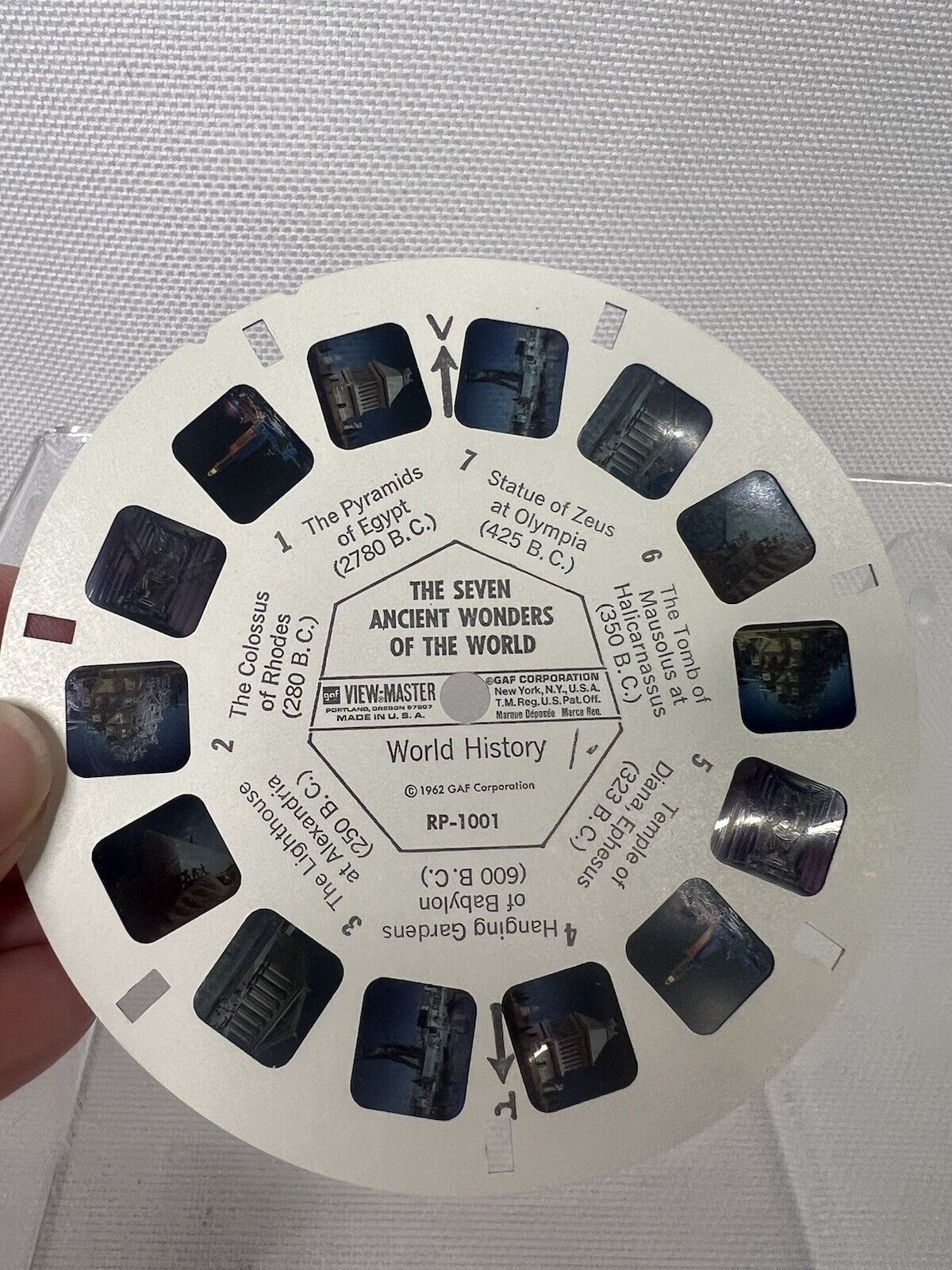 Vintage View-Master Reel  RP-1001 The Seven Ancient Wonders of the World SINGLE