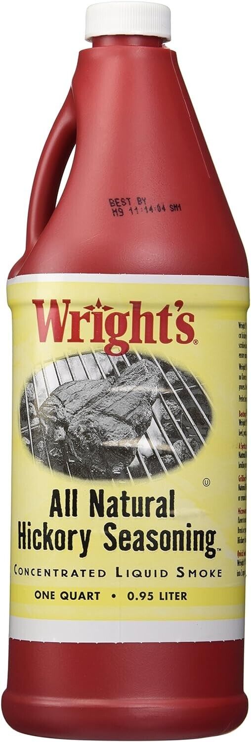 Wright\'s All Natural Hickory Seasoning, Liquid Smoke - 1 Quart Kosher
